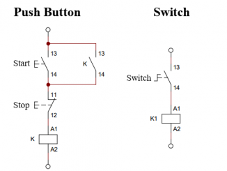 comparison between push button and switch