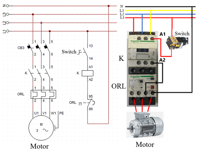 Simple contactor wiring diagram