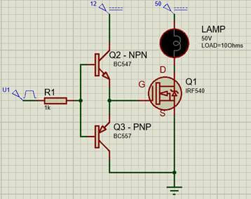 Control circuit using totem-pole circuit