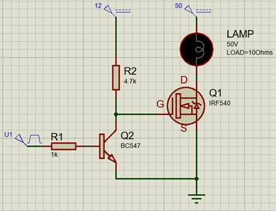 Controll circuit using transistors