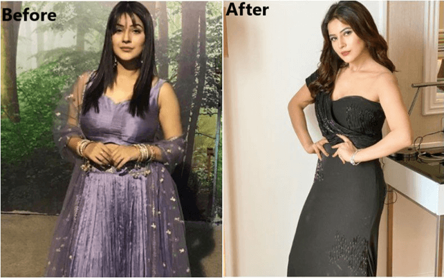Shehnaaz Gill weight loss before and after 