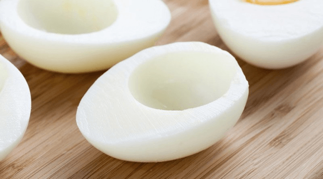 Boiled egg whites