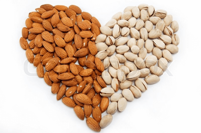 The almond and pistachio nuts - eating more but losing weight