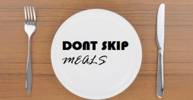 don't skip meals weight loss myths